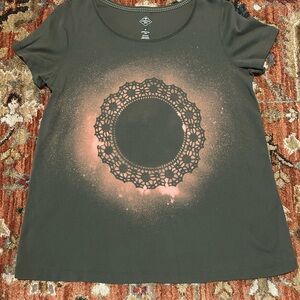 Women's Lace Print Top